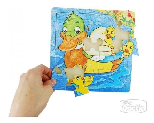 Puzzle Pato Madera Dactic