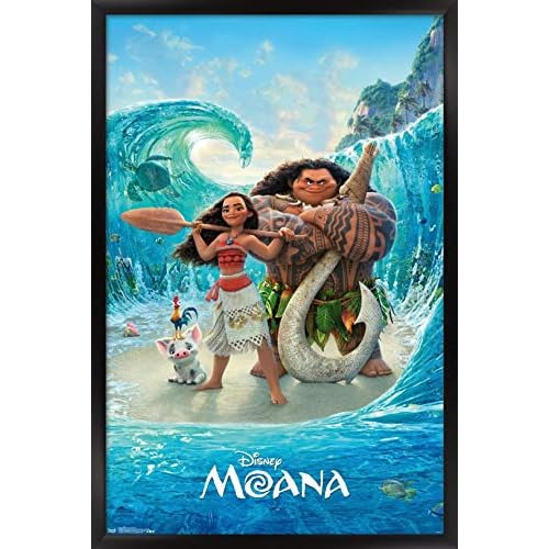 Póster De Piso Oceánico De Moana De Disney, 14.72  X ...