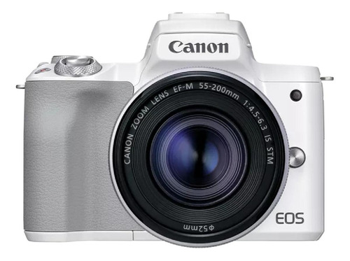  Canon EOS Kit M50 Mark II + lente EF-M 15-45mm f/3.5-6.3 IS STM sin espejo color  blanco