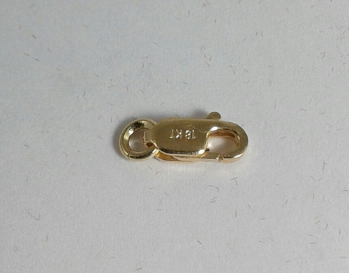 Cierre Mosqueton Oro 18k Argolla Inlcuida 1,1grs Garantia Jr