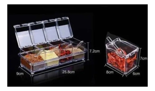 Zl Porta Condimentos Organizador Acrílico Para Especias
