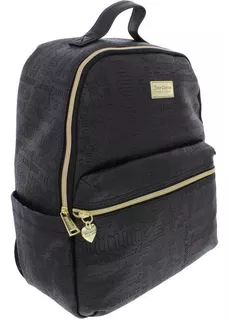 Juicy Couture, Mochila Grande Estampada Negra