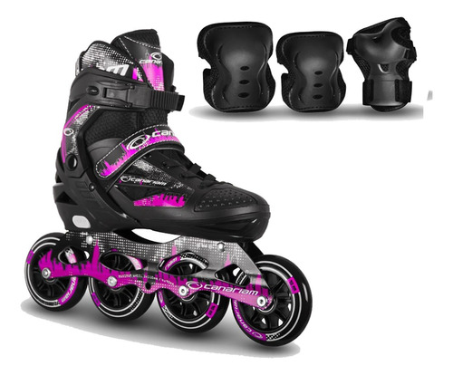 Patines Canariam Roller Team + Kit De Protección C4