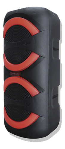 Bocina Bluetooth 6.5 Pulgadas X2 Conectividad Tws Radio Fm Reproductor Luz Led Multicolor