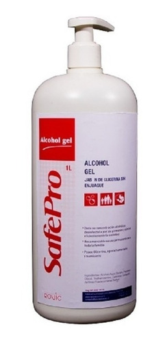 Alcohol Gel Con Glicerina Safepro 1 Litro