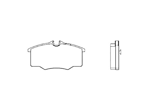 Juego  Balatas Volkswagen Pointer 98-99 (opcional) Delantera