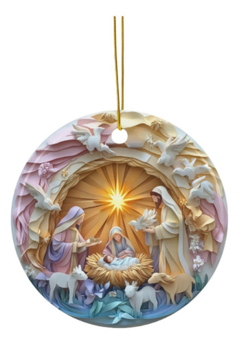 Fs 2 Adorno Para De Navidad, Pequeño Colgante De Nacimiento