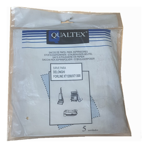 Bolsas Aspiradora Delonghi Forline Xt1200/xt1300 X5 Unidades