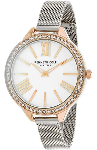 Reloj Mujer Kenneth  Kc50939003 Cuarzo Pulso Plateado Just W