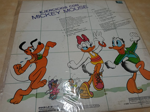 Disney Ejercicios Con Mickey Mouse Vinilo Argentino (Usado)