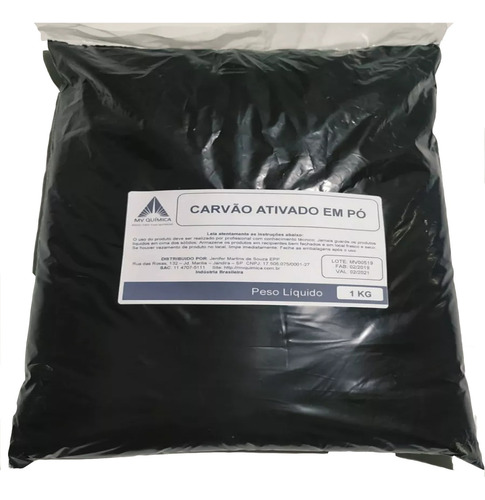 Carvão Ativado Em Pó - 1kg