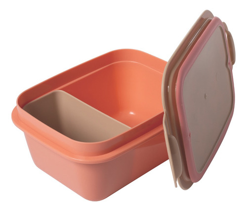 Pote Marmita Heróis C/ Divisória Infantil 850 Ml Plasútil Cor Moana