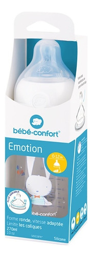 Mamadera Tetina Silicona Bebe Confort Emotion 270ml 0-12m Color Blanco