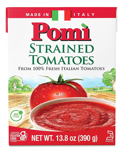 Pomì Tomates Colados - Caja De Cartón De 13.8 Oz (paquete