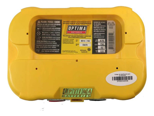 Batería Lth Optima Od34/78 12v Carro/camioneta