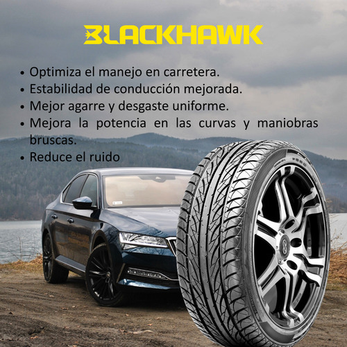Paquete De 2 Llantas 205/50zr17 93w Xl Blackhawk Hu01 W