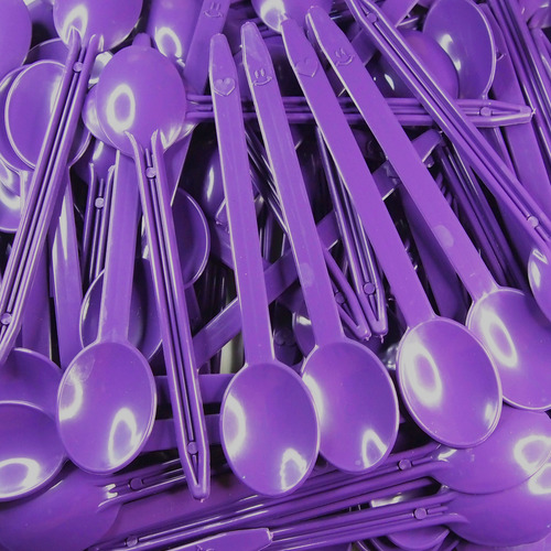 1000 Colher Sobremesa Reforçada Açaí Sorvete Bolo Plástico