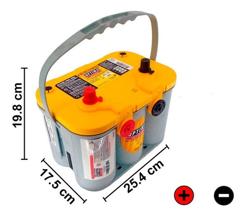 Imagen 2 de 2 de Bateria De Gel Optima Amarilla 34/78 750