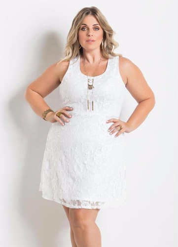 Vestido Plus Size, Curto Sem Mangas, Frete Grátis C 034