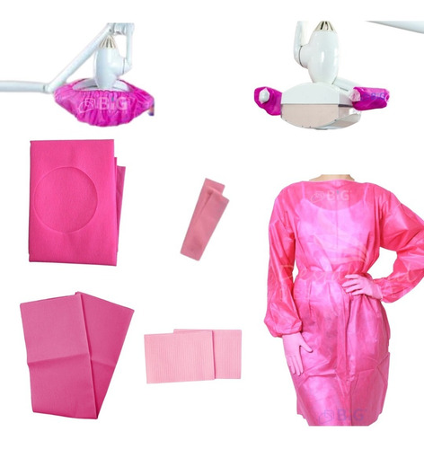 Kit Dentista Para Procedimentos Academico Rosa 