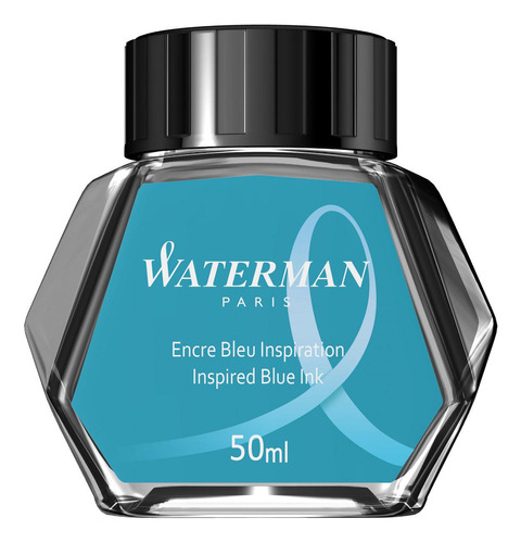 Tinta Para Caneta Tinteiro Waterman Inspired Blue 50ml