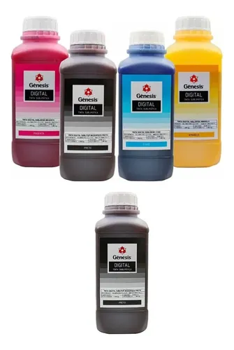 comprar Tinta Sublimatica Gênesis P\u002F Uso Em Epson Litro - Kit C\u002F 05