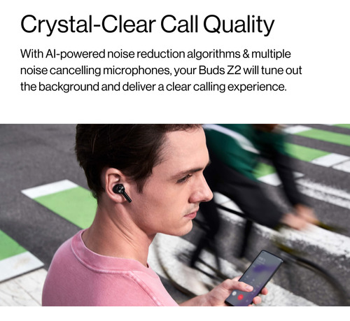 Auriculares True Wireless Oneplus Buds Z2, Negros