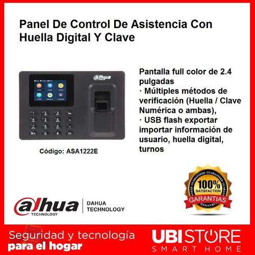 Imagen 2 de 8 de Control De Asistencia Con Huella Y Clave Con Fuente