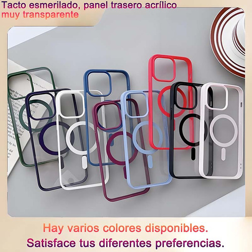 Funda Case Para iPhone 11 12 13 14 15 14pro 15pro 16pro 14pro Max 15pro Max 16pro Max Con Magsafe Rudo Mica Cámara+cargador Inalambrico 7 Kit