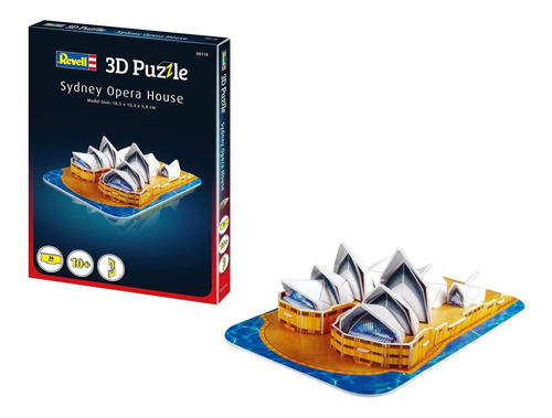 Quebra Cabeça 3d Puzzle Sydney Opera House Revell 30 Peças