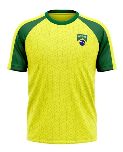 Camisa Masculina Brasil Seleção Brasileira Copa Mundo Casual