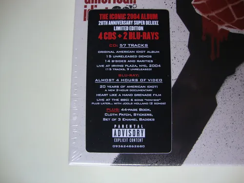 Box Green Day - American Idiot - 20th Anniv. 4cd + 2 Blu-ray