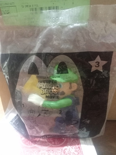 Figura Promocional De Luigi Mario Bros Movie Mcdonald's 