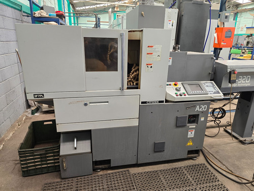 Torno Cnc, De Alta Producción, Con Alimentador De Barras, Gris (Usado)