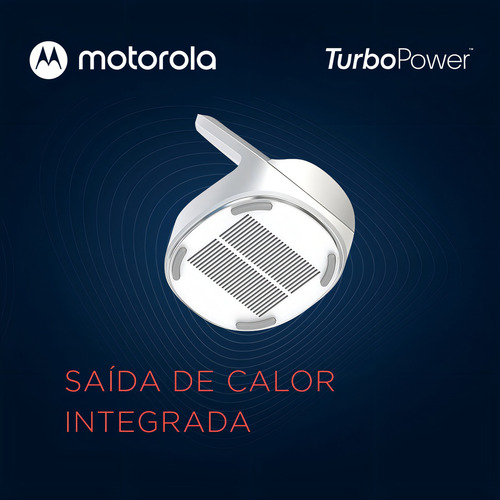 Cargador inalámbrico USB-C Motorola de 50 W, blanco