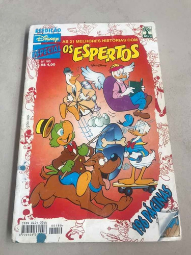 2108 Hq Disney Especial Reedição #180: Os Espertos (Usado)
