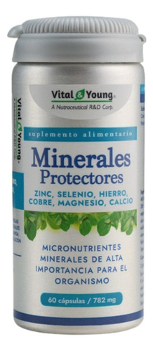 Minerales Protectores 60 Cap Zinc Selenio Cobre Dietafitness