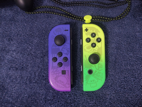 Joycons Edicion Splatoon Nintendo Switch Excelente Estado Violeta (Usado)