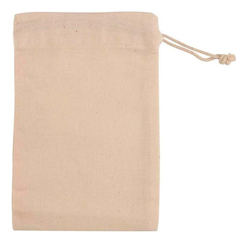 Pack X25 Bolsas De Lienzo Souvenir Estampar Algodon 15x20 Color Crudo AHORQUE 15X20