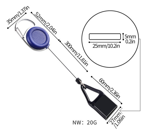 Accesorios Para Fumar Con Correa Más Ligera Clip Multi Azul