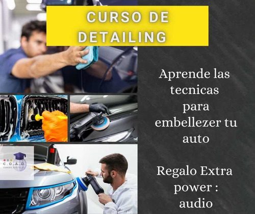Imagen 1 de 5 de Curso Detailing Car Limpieza Pulido Embellezer Auto Comoleot