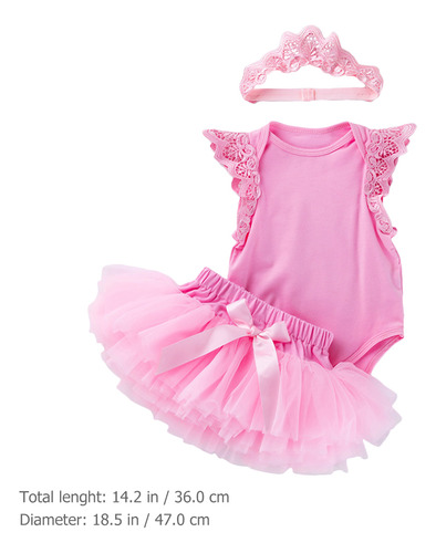 1 Conjunto De Mamelucos De Tul Para Bebés Y Niñas