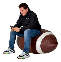 Comprar Sillon Puff Taburete Sillones Puffs Balon De Americano Cama Color Marrón