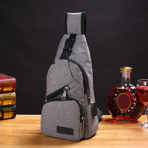 Hombres Bolso De Hombro Usb Carga Anti Robo Seguridad Para V
