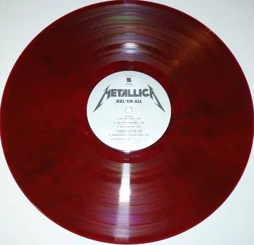 Vinilo Metallica Kill Em All Colored Red Rock Activity