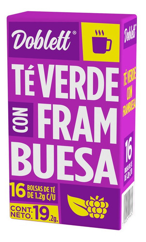 Té Doblett Verde Frambuesa