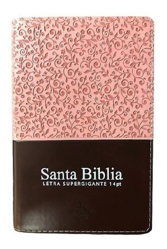 Biblia Letra Gigante Tamaño Manual Rvr 1960 Rosa + Regalos