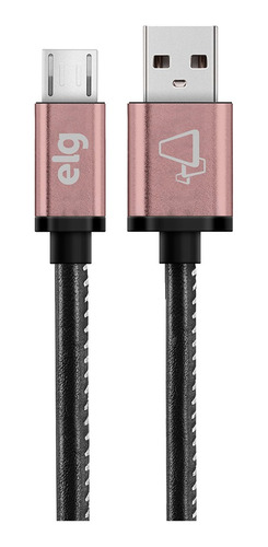 Cabo Micro Usb 1m Tecido Costurado Preto Skn510bk ELG