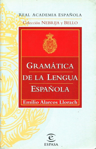 Alarcos Gramática De La Lengua Española Alarcos (envíos)