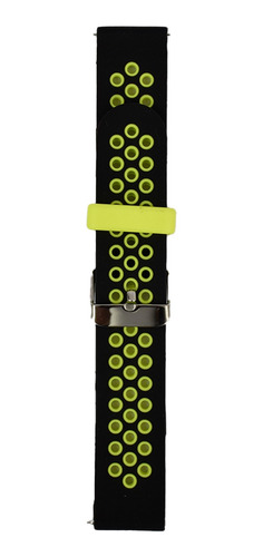 Correa Smartwatch Lhotse Sw88 20mm Negra Verde Hebilla
